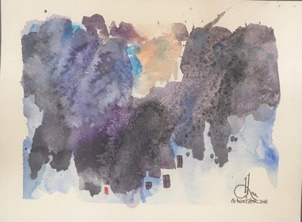 Orhan Zafer Kağit Suluboya 18x24 1