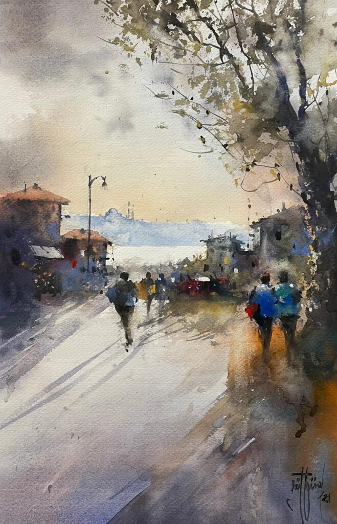 Sait Günel Kağit Suluboya 62x34 1