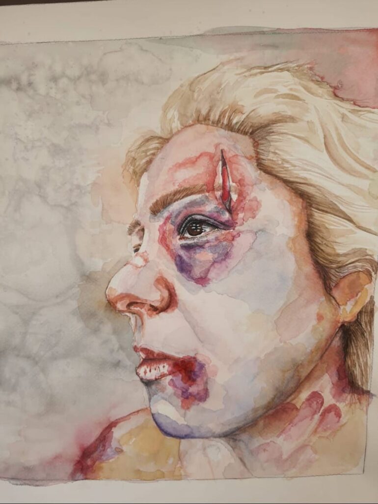 Semra Bayram Kağit Suluboya 40x40 2