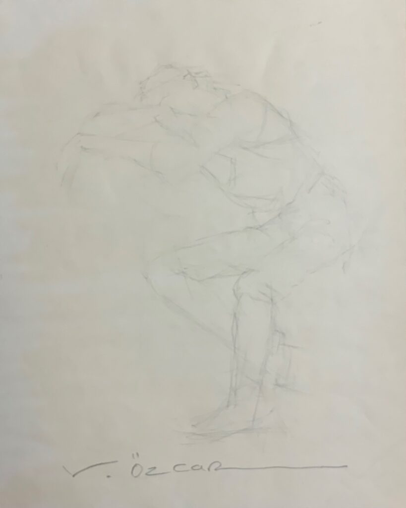 Vedat Özcan Kağit Karakalem 30x24 1