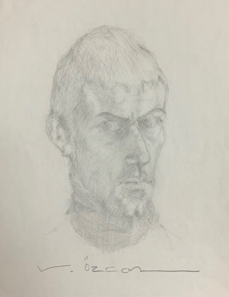 Vedat Özcan Kağit Karakalem 37x28 1