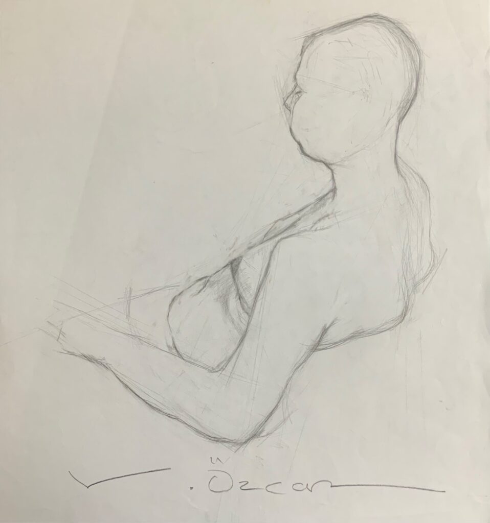 Vedat Özcan Kağit Karakalem 43x40 1