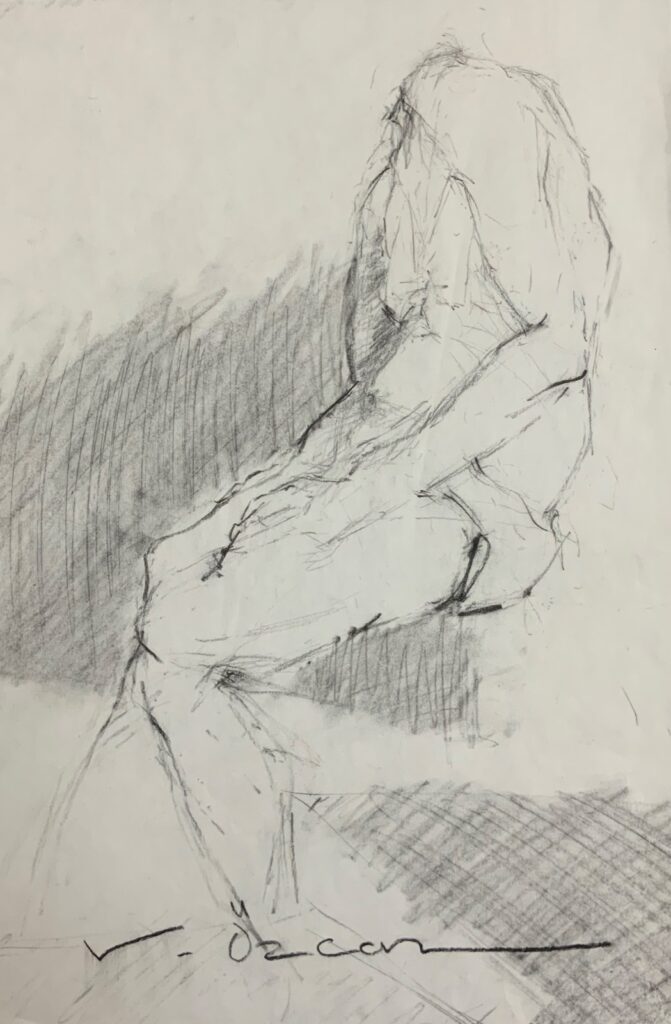 Vedat Özcan Kağit Karakalem 44x30 1