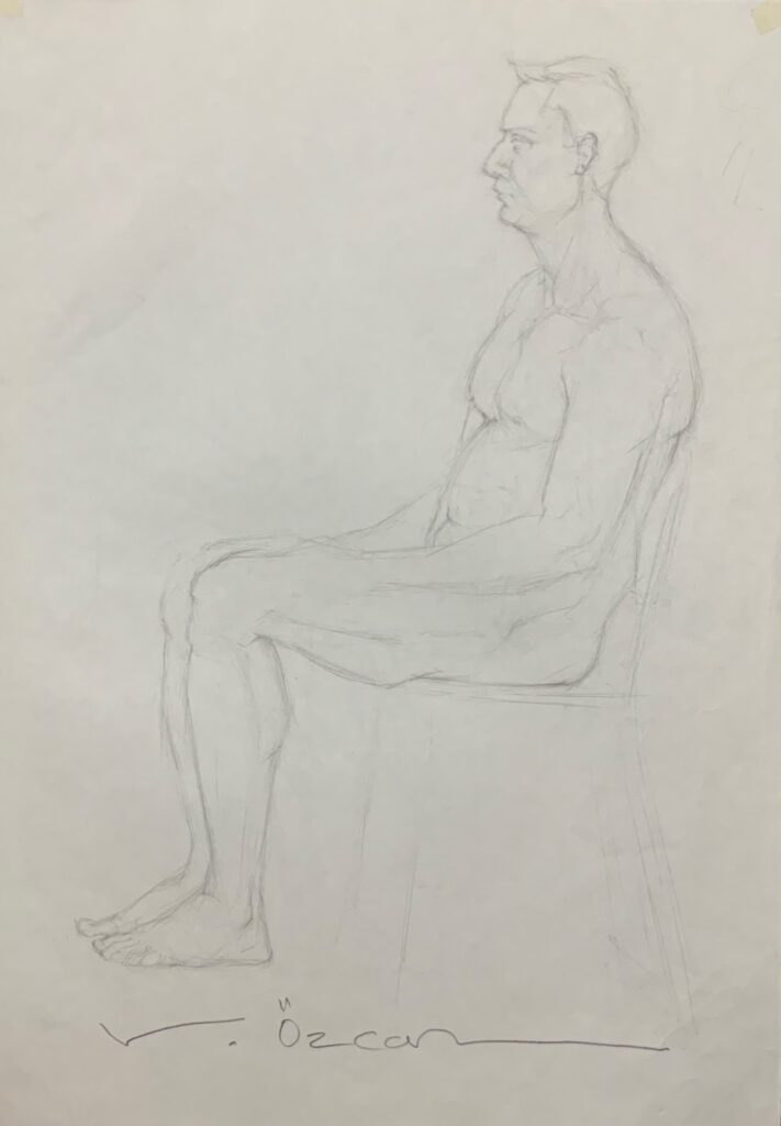 Vedat Özcan Kağit Karakalem 50x35 3