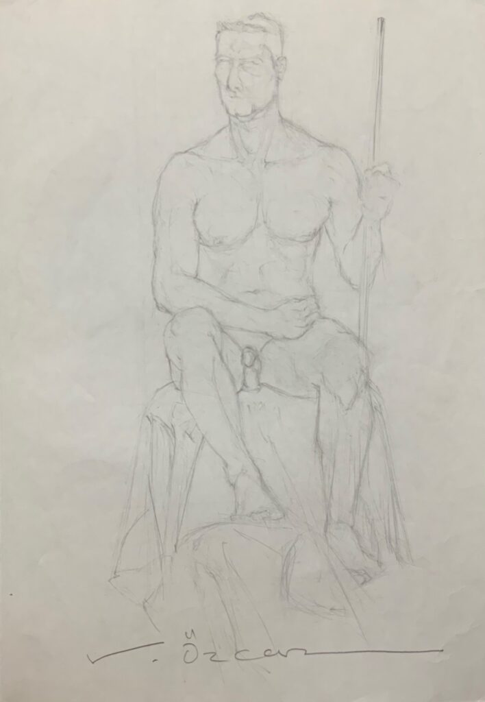 Vedat Özcan Kağit Karakalem 50x35 4