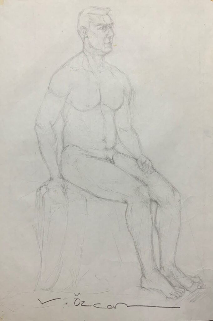 Vedat Özcan Kağit Karakalem 50x35 6