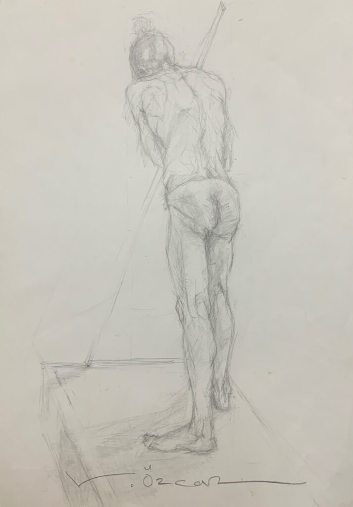 Vedat Özcan Kağit Karakalem 50x35 8