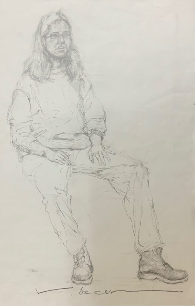 Vedat Özcan Kağit Karakalem 56x36 1