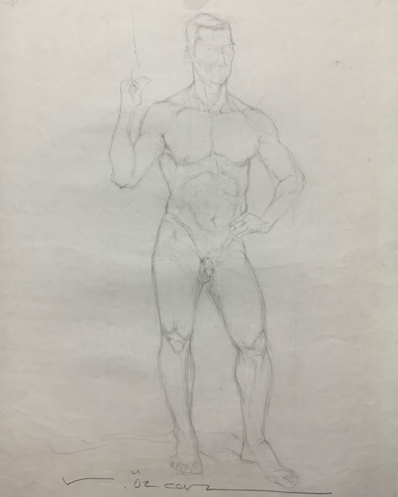 Vedat Özcan Kağit Karakalem 61x50 1