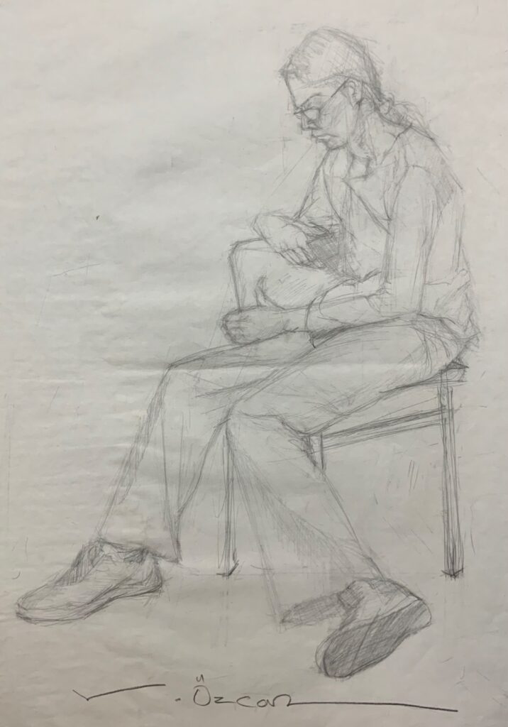 Vedat Özcan Kağit Karakalem 63x45 1