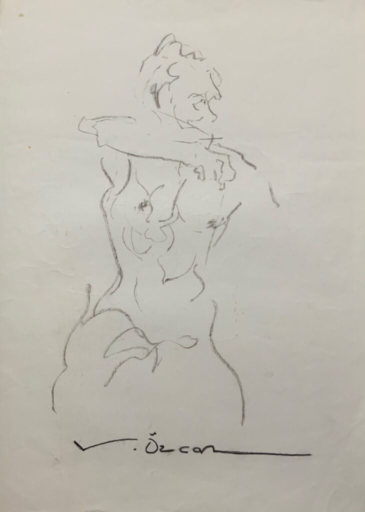 Vedat Özcan Kağit Karakalem 70x50 1