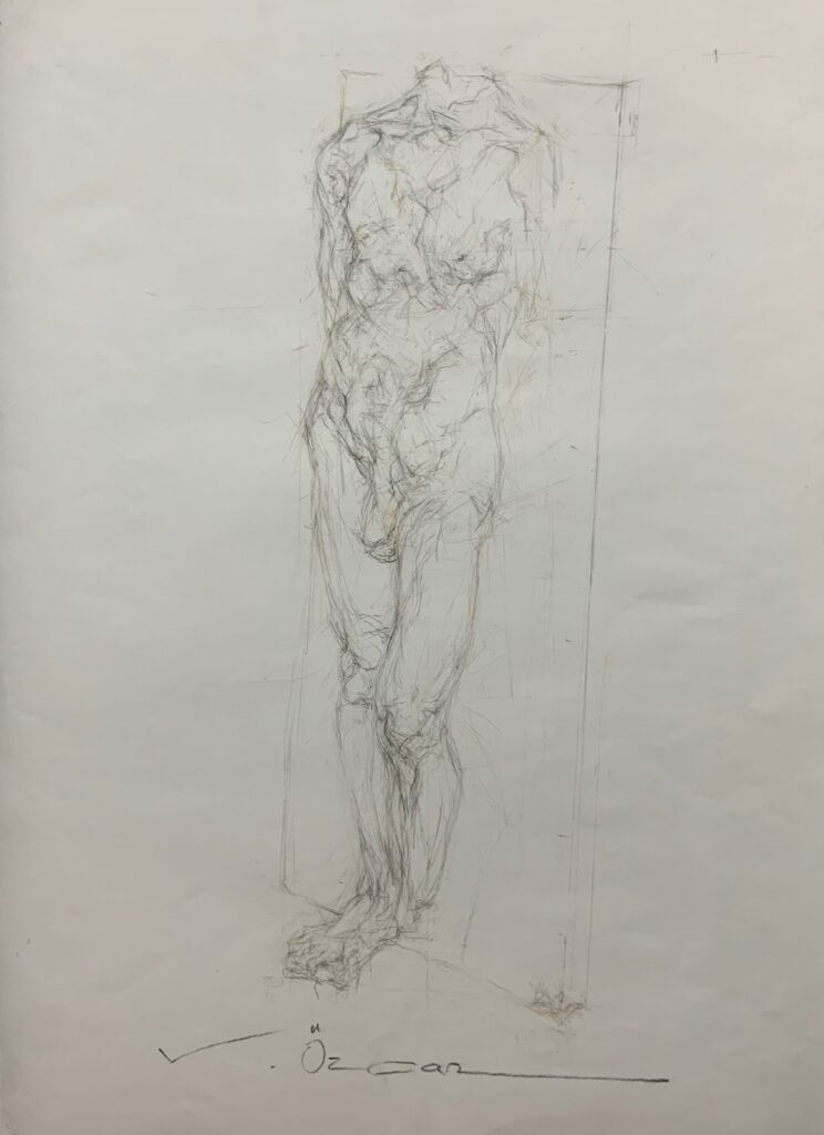 Vedat Özcan Kağit Karakalem 70x50 2