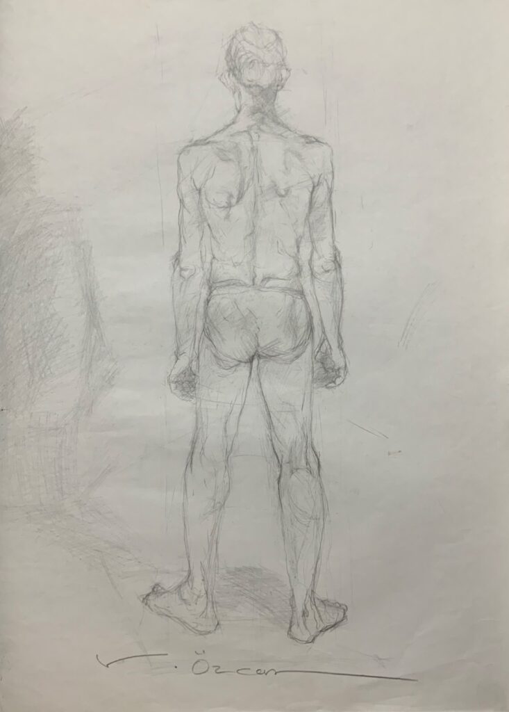 Vedat Özcan Kağit Karakalem 70x50 3