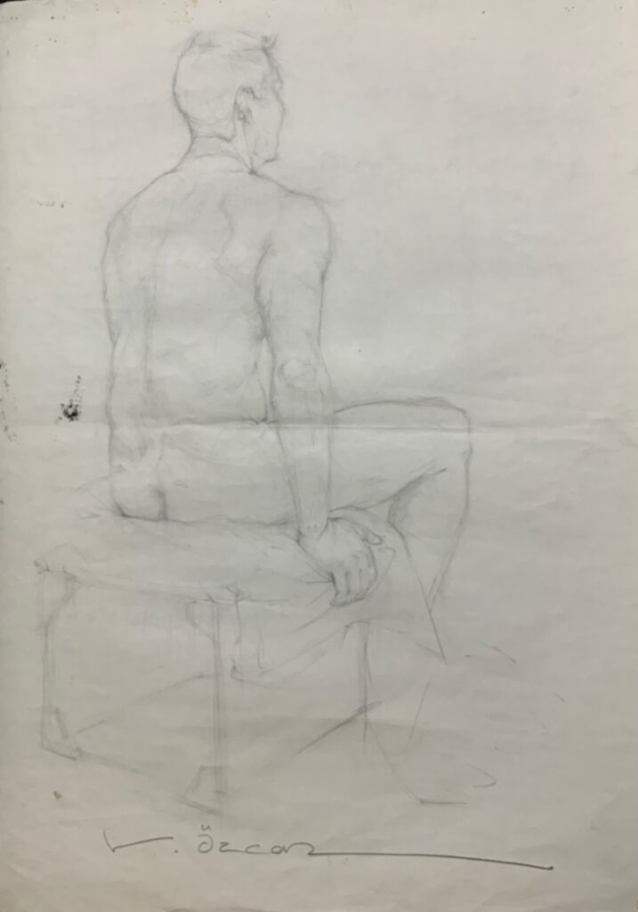 Vedat Özcan Kağit Karakalem 70x50 4