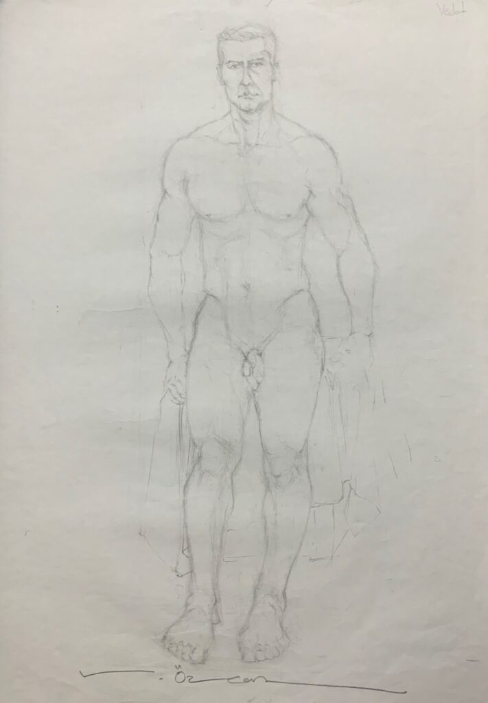 Vedat Özcan Kağit Karakalem 70x50 5