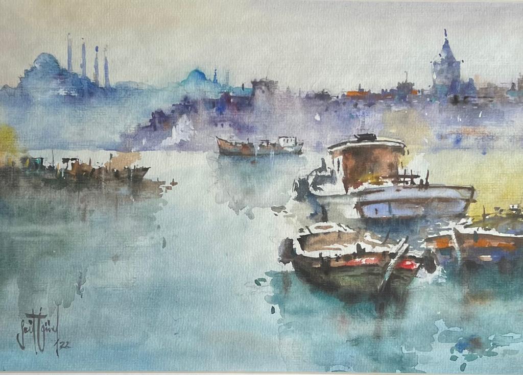 Sait Güneş Kağıt Suluboya 23×33-1