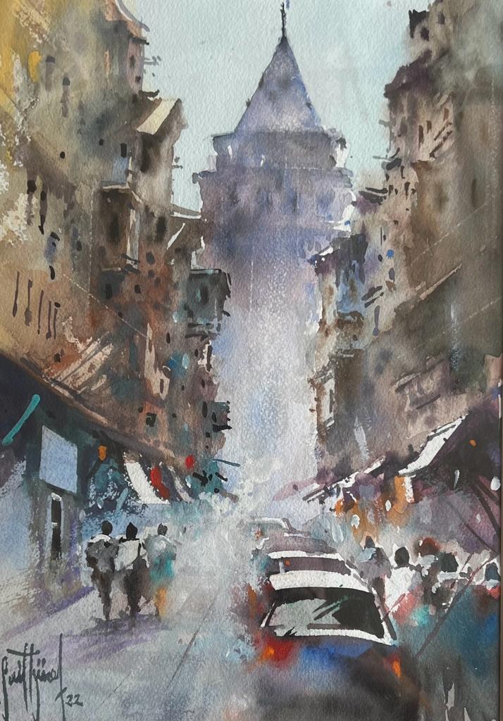 Sait Güneş Kağıt Suluboya 33×23-3