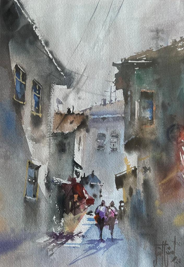 Sait Güneş Kağıt Suluboya 33×23-5