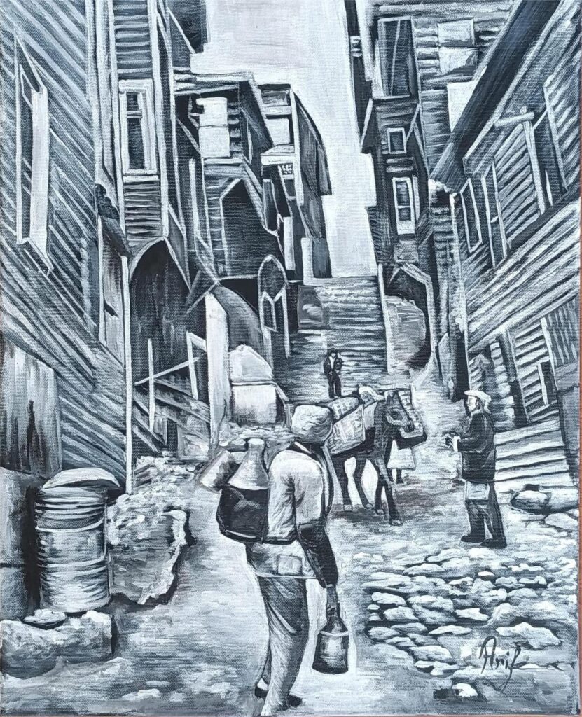 Arife Düz Tual Akrilik 40×50