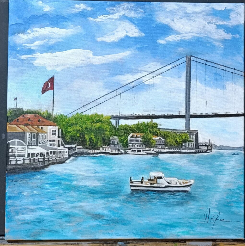 Arife Düz Tual Akrilik 40×40-1