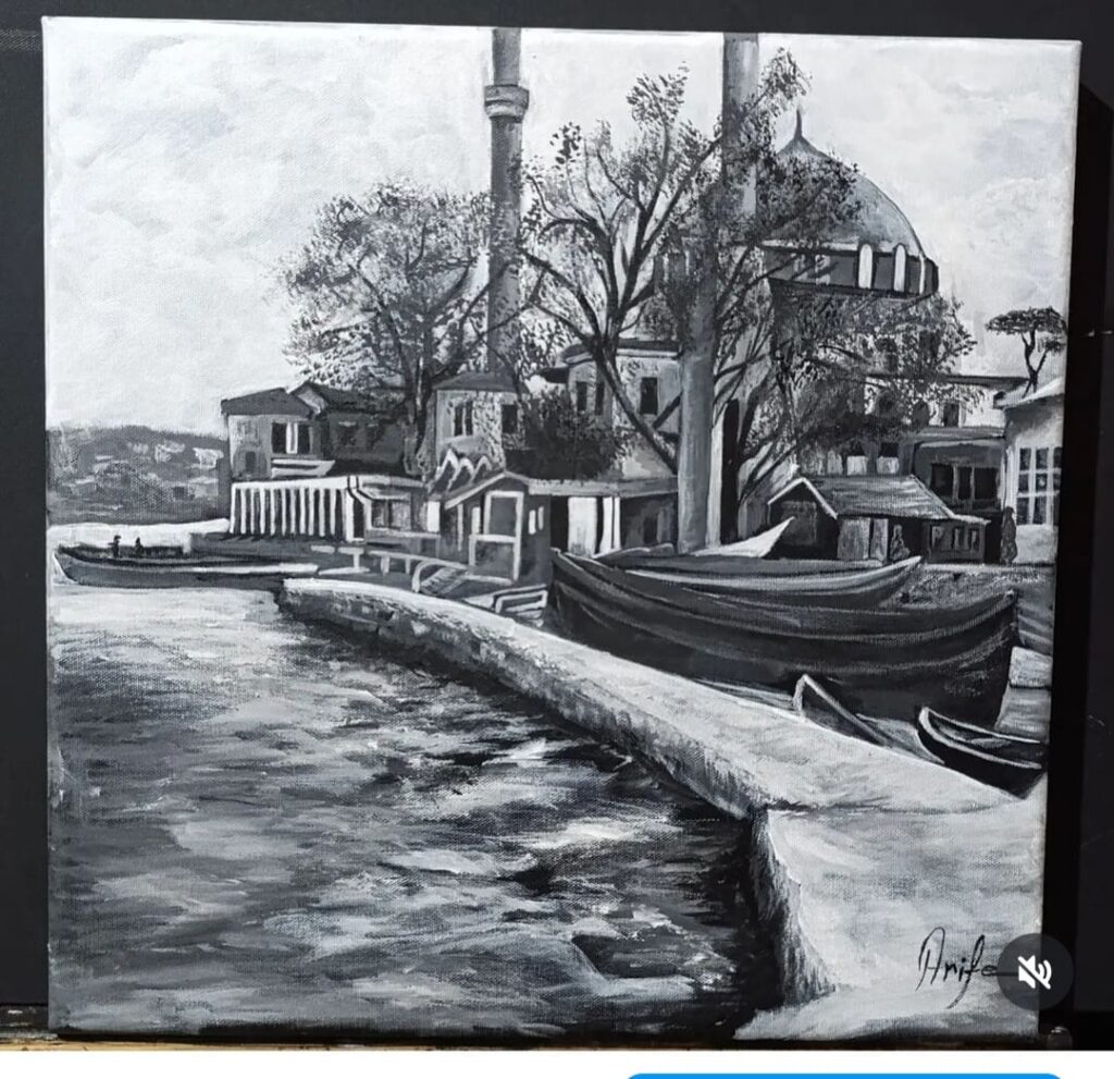 Arife Düz Tual Akrilik 40×40-2