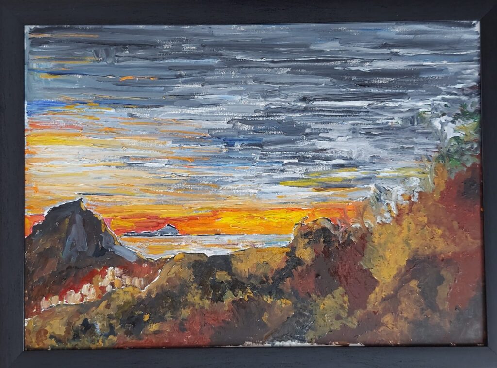 Hüseyin Faruk Karadoğan Tual Yağlıboya 70×50