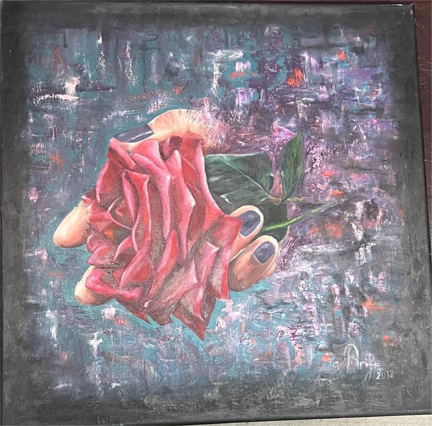 Arife Düz Tual Yağlıboya 60×60