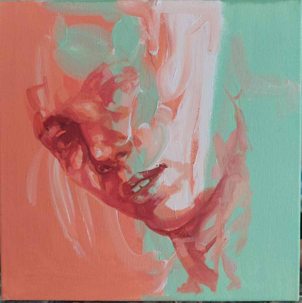 Sema Maşkılı Tual Yağlıboya 25×25 (1)