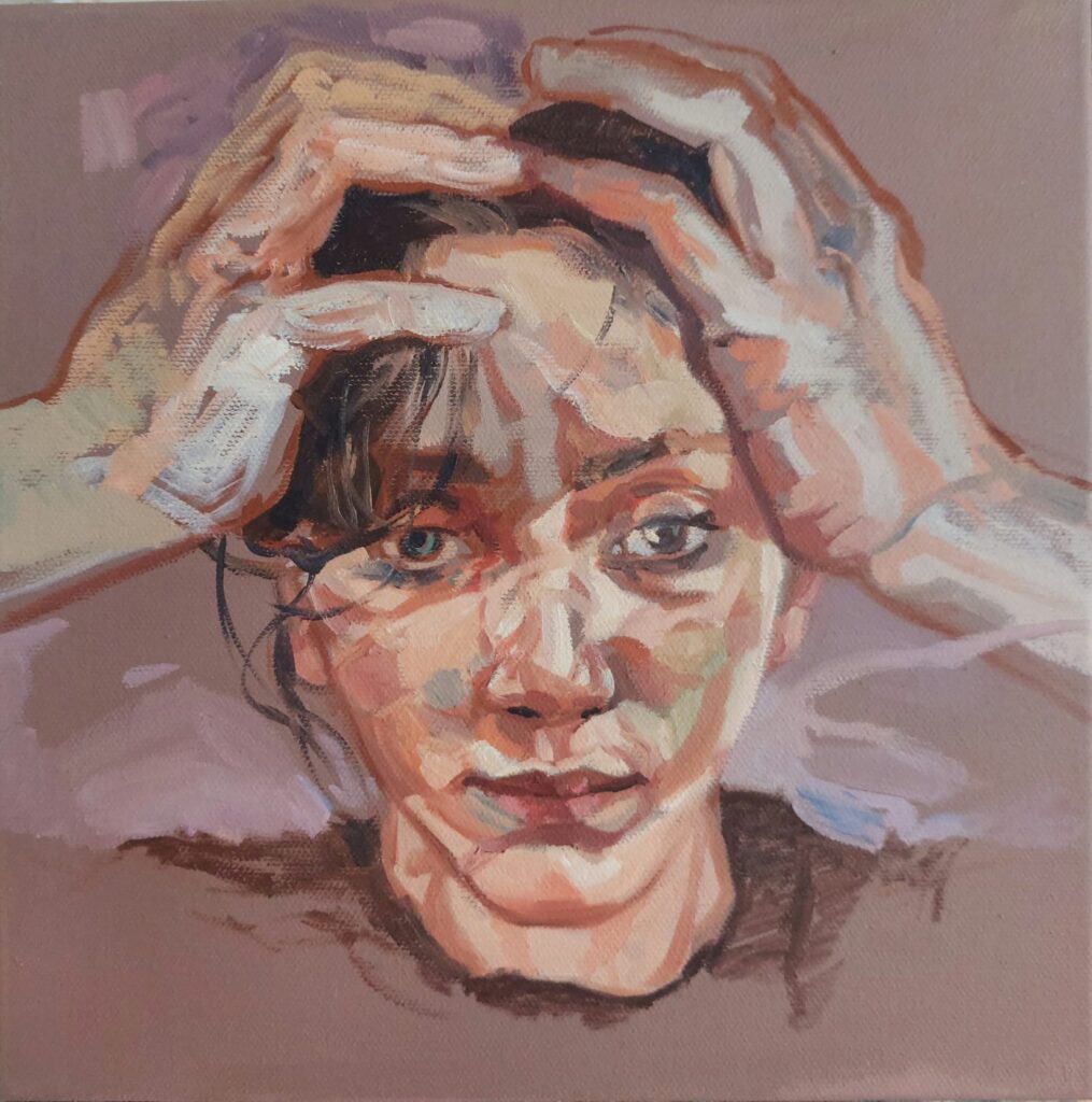 Sema Maşkılı Tual Yağlıboya 25×25 (2)