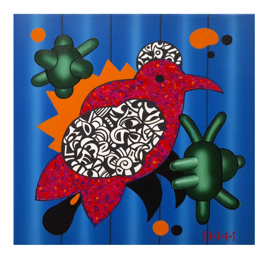 Şükrü Karakuş Tual Akrilik 40×40 (1)