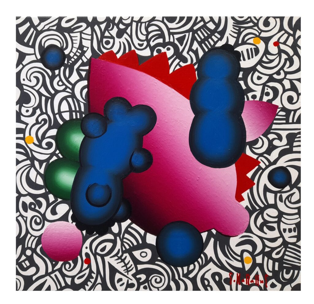 Şükrü Karakuş Tual Akrilik 40×40 (2)