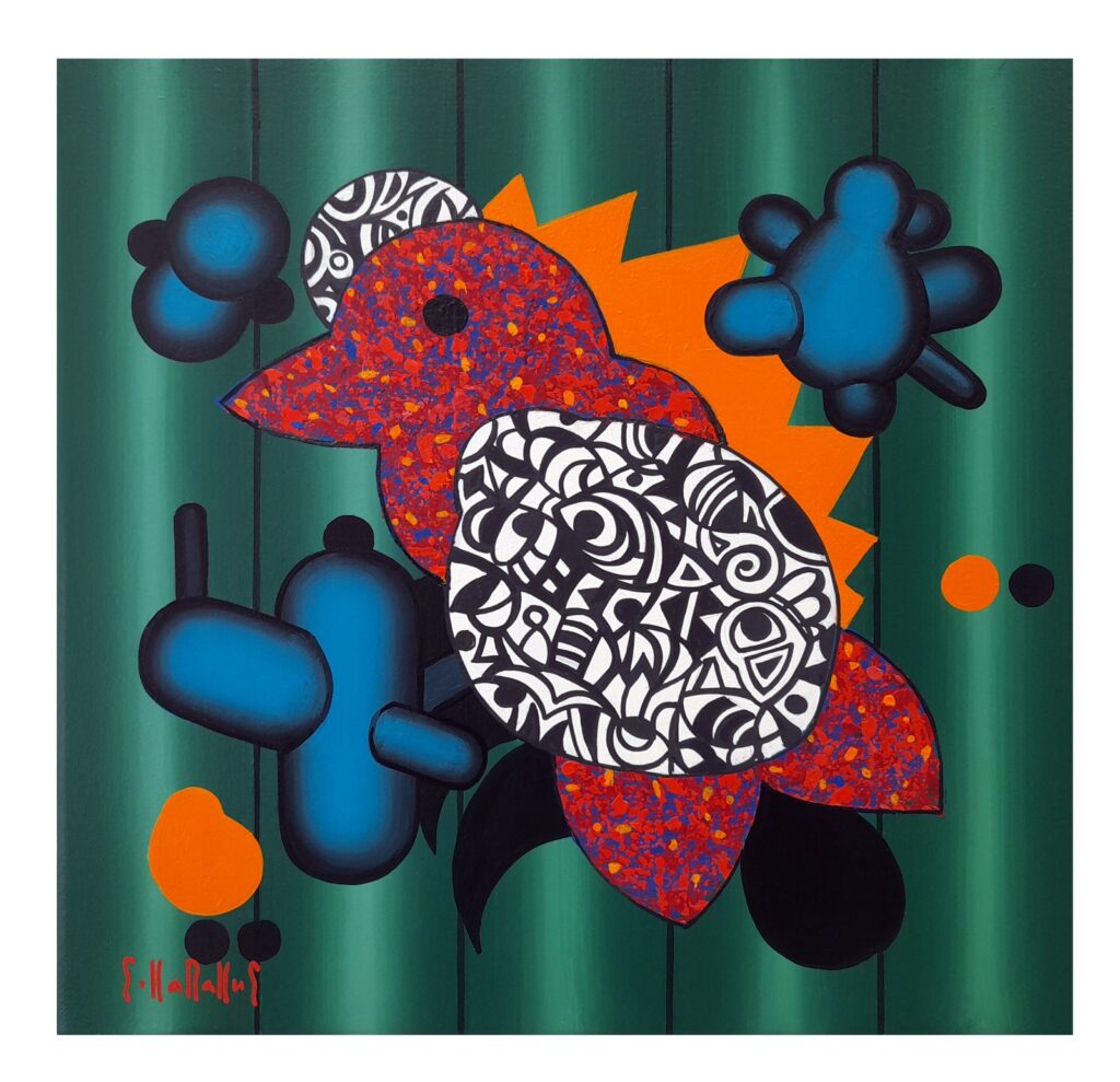 Şükrü Karakuş Tual Akrilik 40×40 (4)