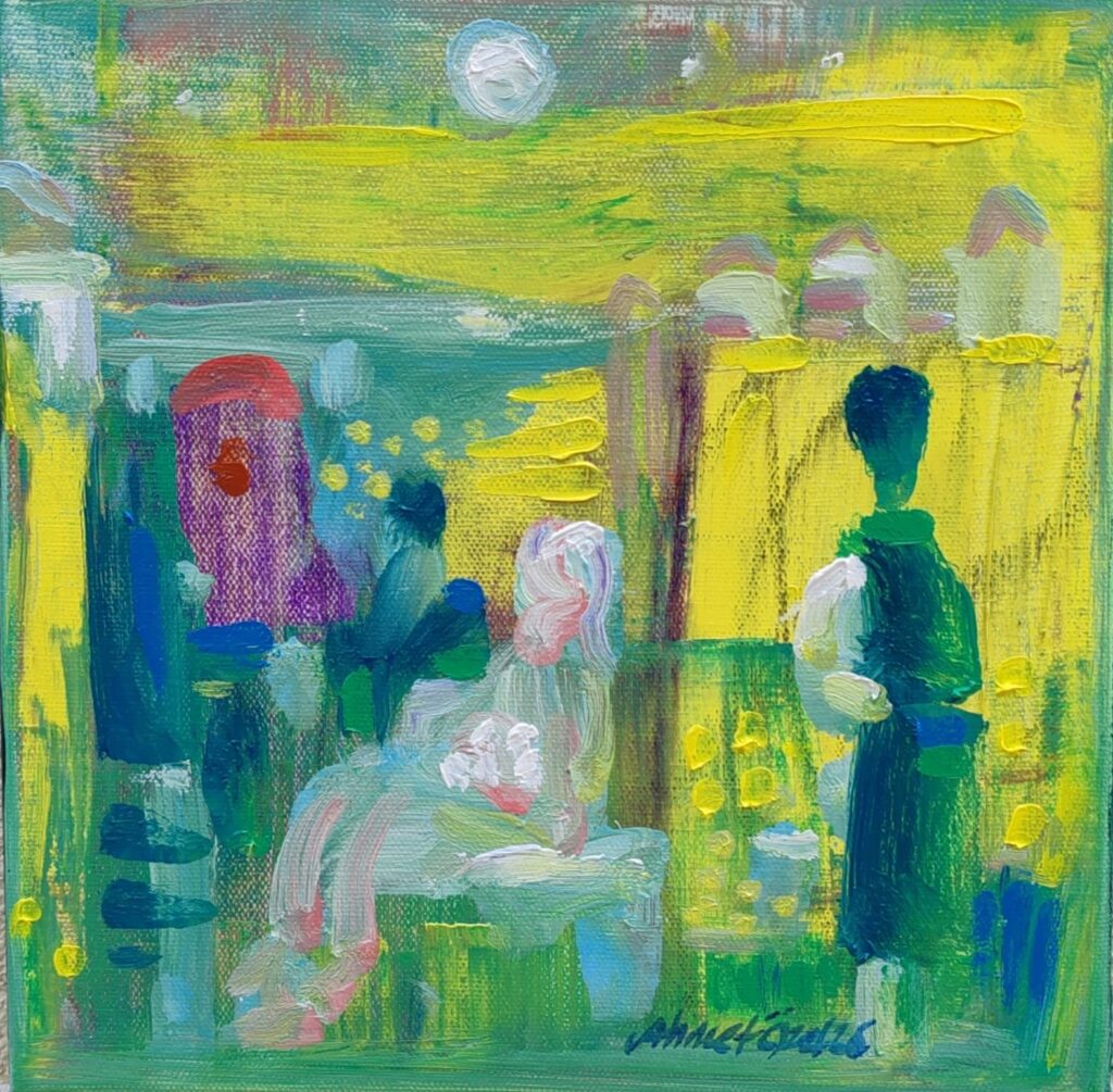 Ahmet Özel Tual Yağlıboya 25×25 (1)