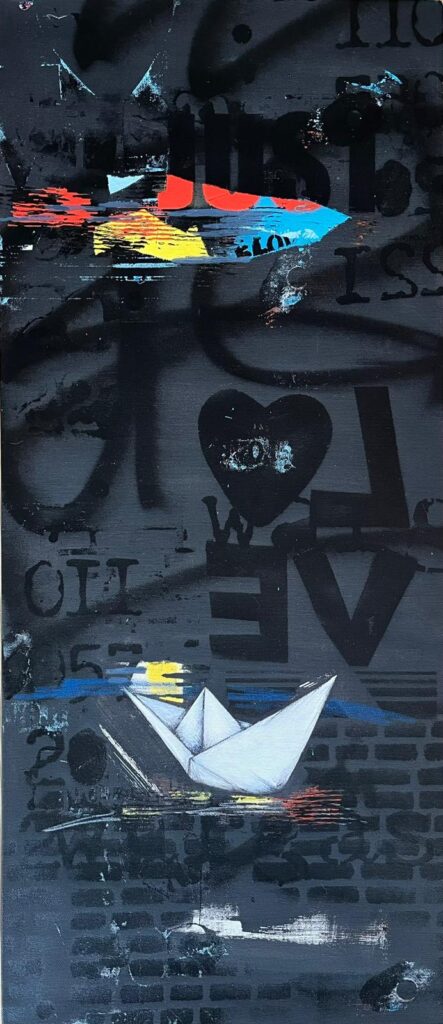 Ayşen Karakaya Tual Akrilik&Sprey 35×80 (2)