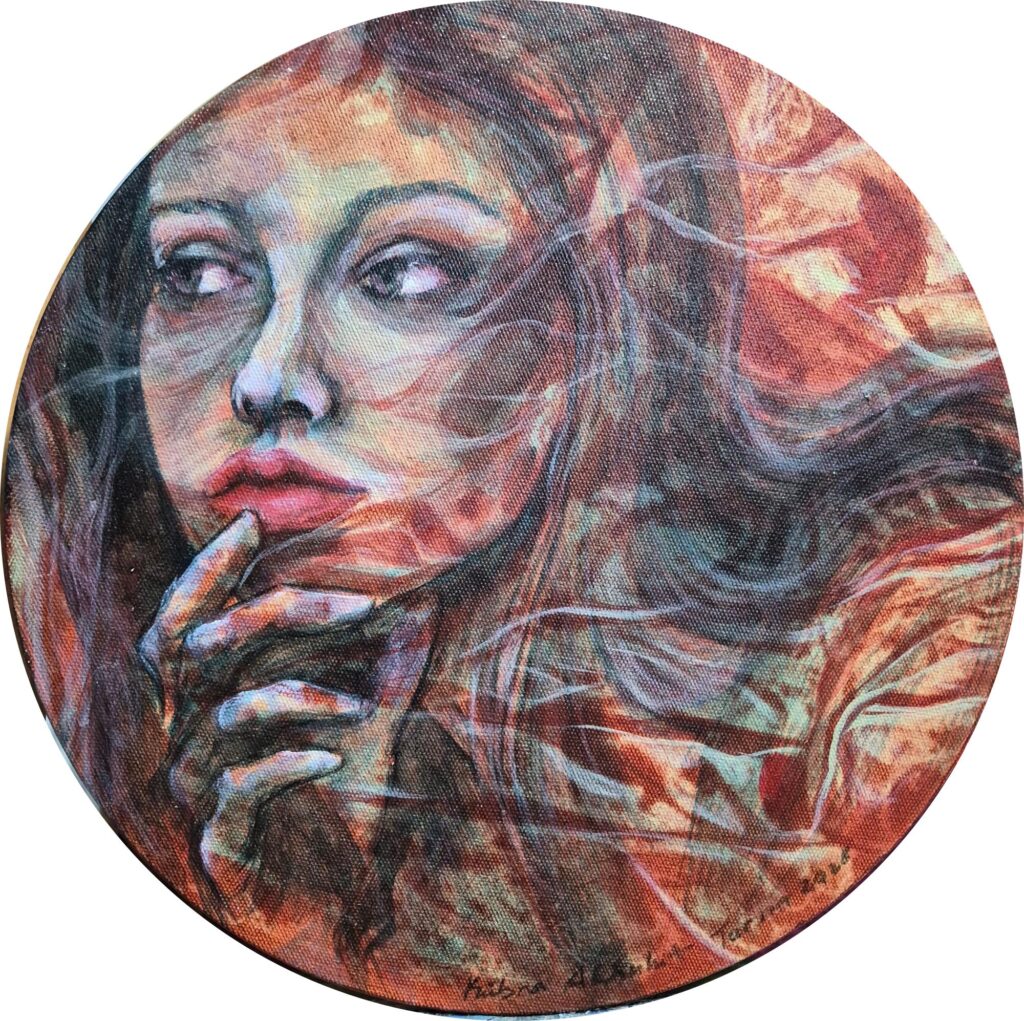 Kubra Akbulut Tarım Tual Akrilik 30cm çap (2)
