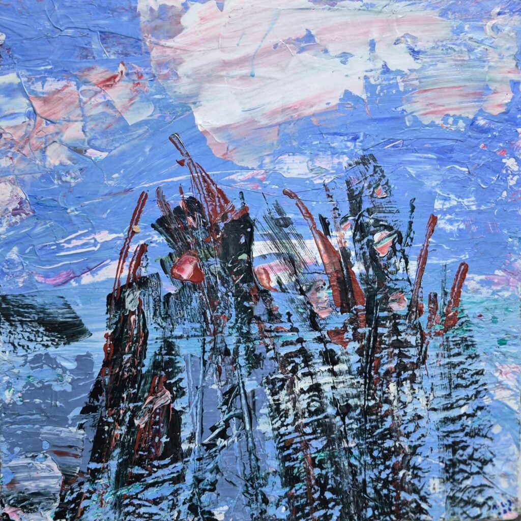 Ruşen Eşref Yılmaz Tual Yağlıboya 40×40