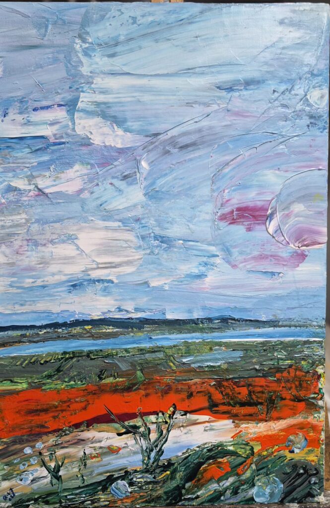 Ruşen Eşref Yılmaz Tual Yağlıboya 60×40